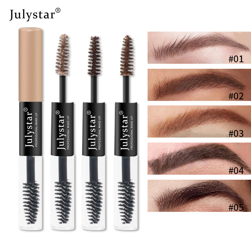 Liquid Waterproof And Non Dizzy Eyebrow Dye Cream Double Head Dyeing And Setting Three-Dimensional Eyebrow Dye Cream