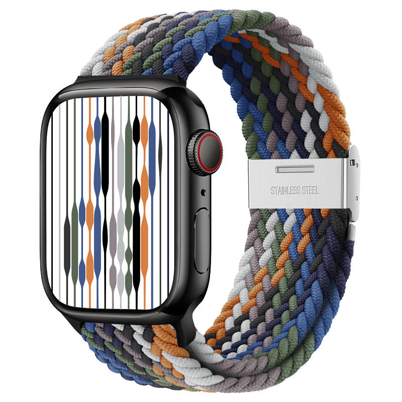 Creative Nylon Loop Elastic Woven Watch Strap