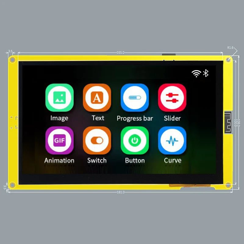 ESP32-S3 LVGL Development Board With LCD Graphic Display Capacitive Screen