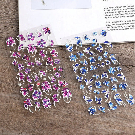 5D Three-dimensional Relief Nail Sticker