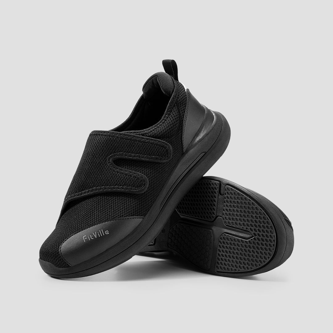 FitVille Women's EasyTop Diabetic Shoes V1