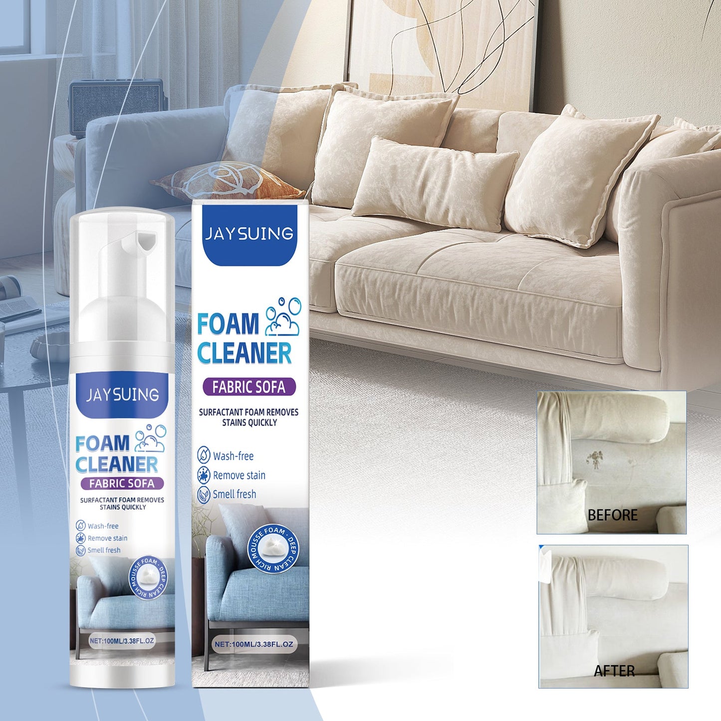 Fabric Sofa Foam Cleaner Fabric Sofa Fabric Curtain Mattress Foam Cleaner
