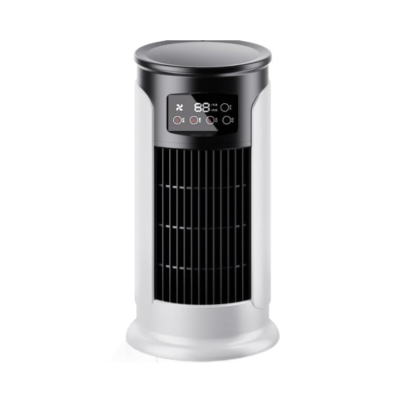 Six - speed timed silent AC cooling fan, new mini portable AC, USB air cooler, bladeless electric fan.