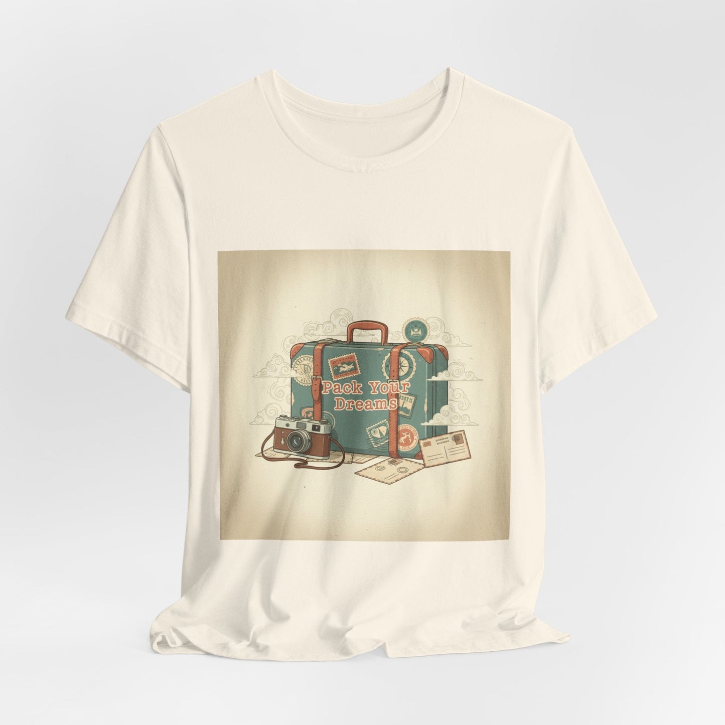 Retro Travel Postcard Tee | passport stamp, wanderlust design