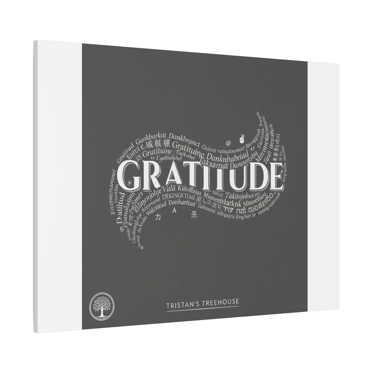 Gratitude Wall Art Matte Canvas | Tiny Treats, sweet uplifting print