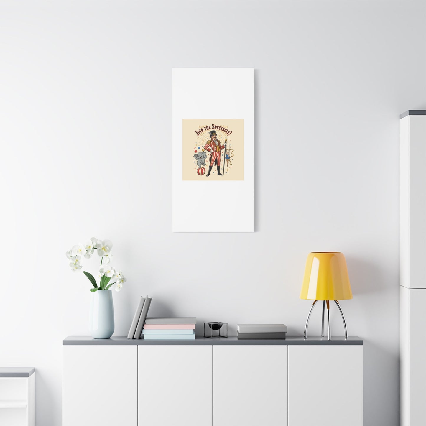 Join the Spectacle Circus Art Print | Matte Canvas, Stretched, Vintage Carnival Design