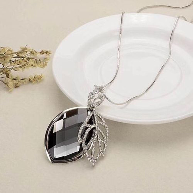 Crystal tassel necklace clothing accessories