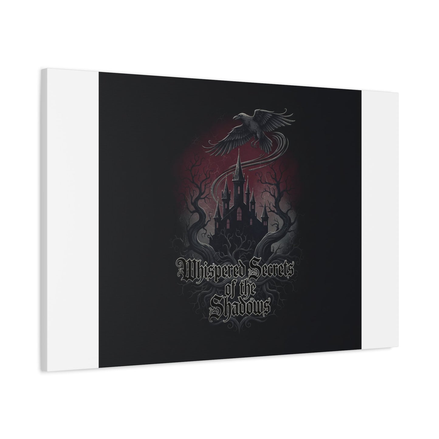 Whispered Secrets of the Shadows Castle Wall Art, Matte Canvas | Gothic Medieval Decor