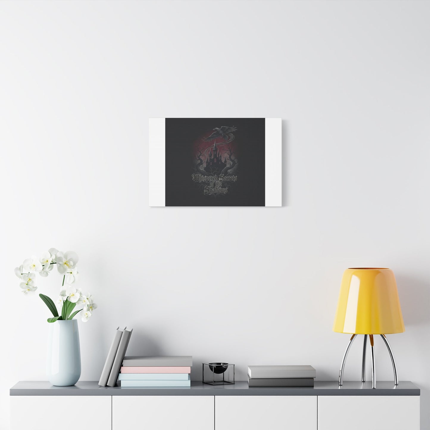 Whispered Secrets of the Shadows Castle Wall Art, Matte Canvas | Gothic Medieval Decor