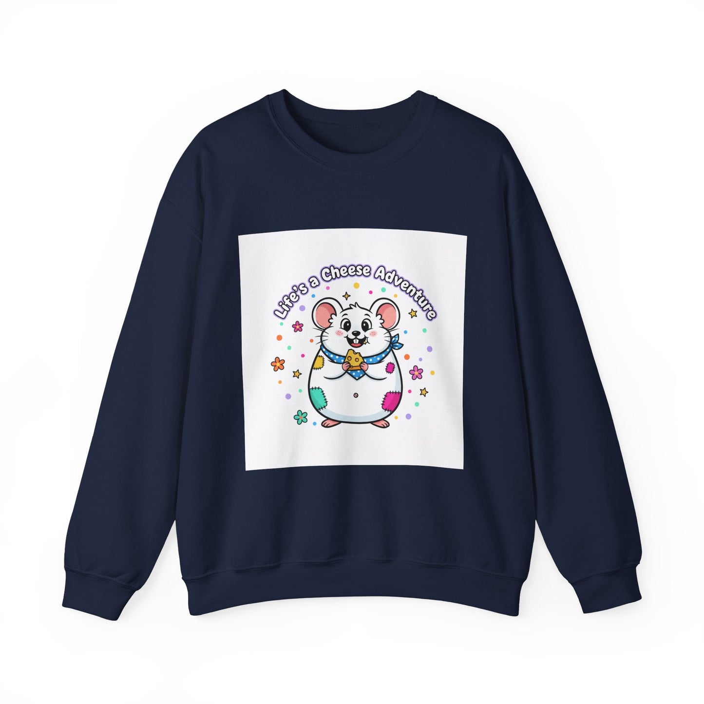 Mouse Cheese Adventure Sweatshirt | Rodent-Core, quirky animal pride