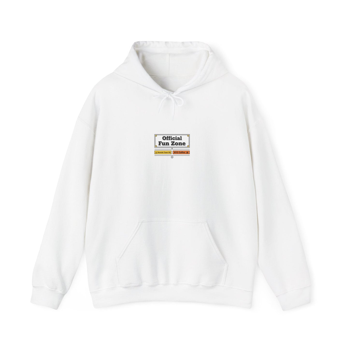 Office Sign Parody “Official Fun Zone” Hoodie | workplace humor, notice label