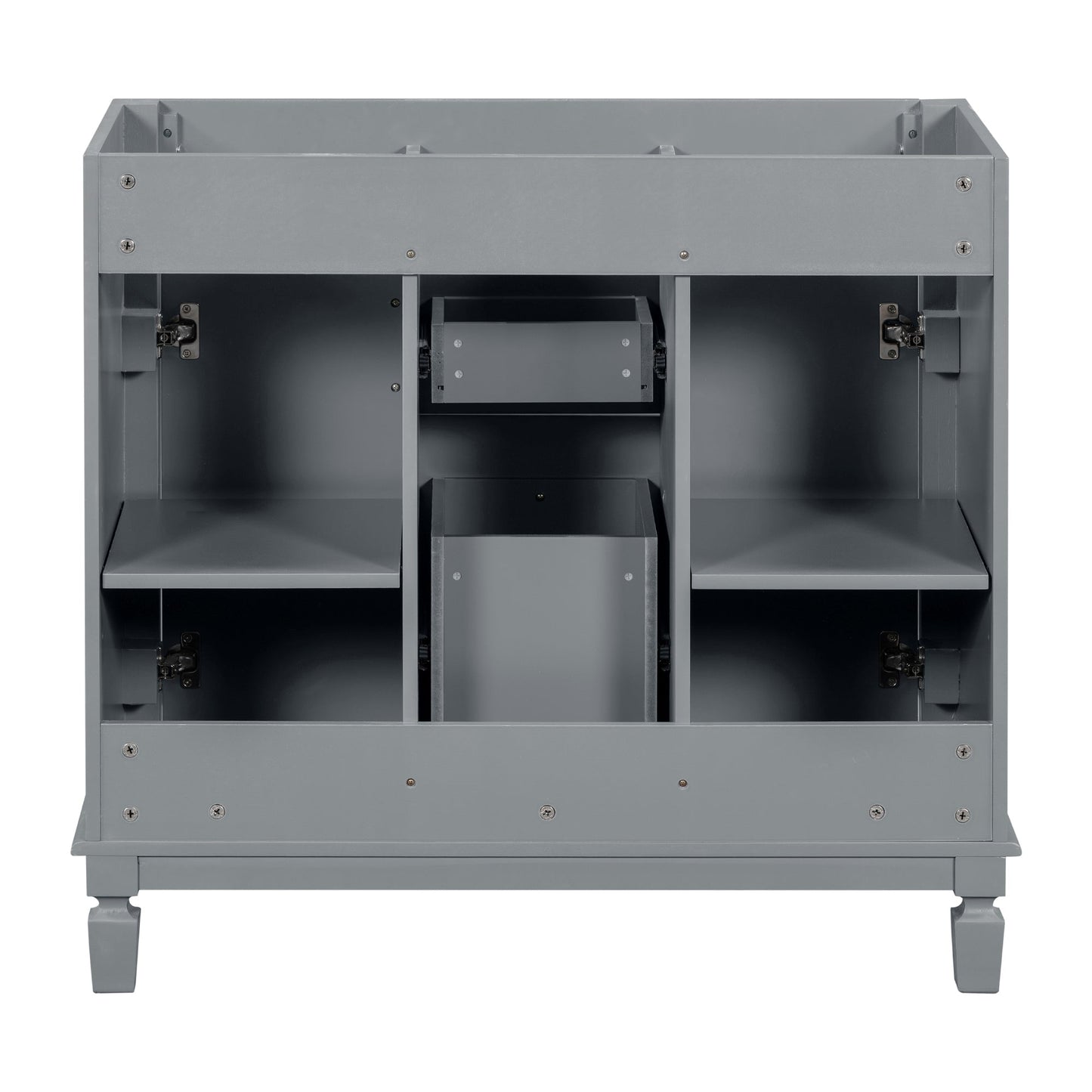 36'' Bathroom Vanity without Top Sink Cabinet only Modern Bathroom Storage Cabinet with 2 Soft Closing Doors and 2 Drawers