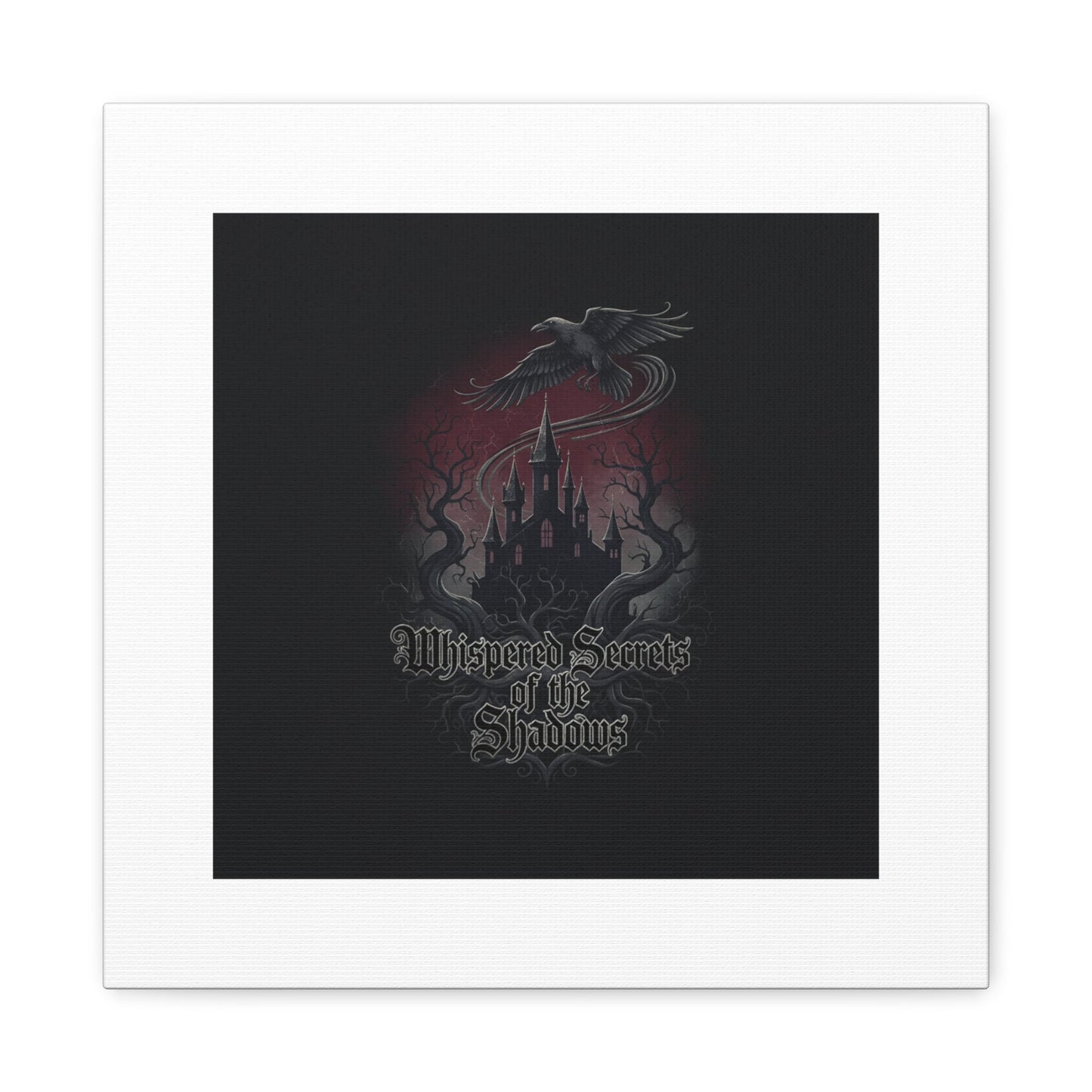 Whispered Secrets of the Shadows Castle Wall Art, Matte Canvas | Gothic Medieval Decor