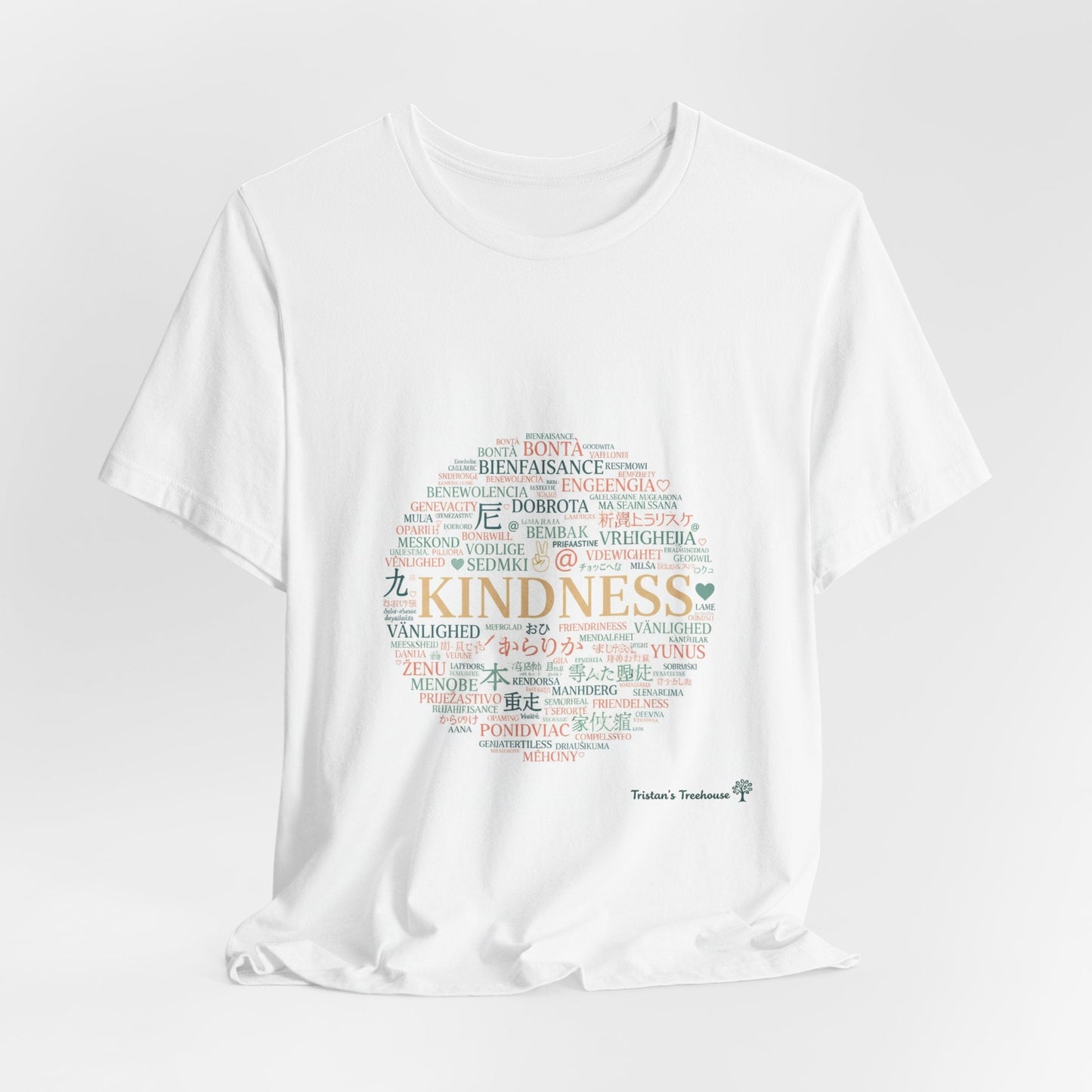 Kindness Word Cloud Tee | Fresh Start Minimalism, reset mode apparel