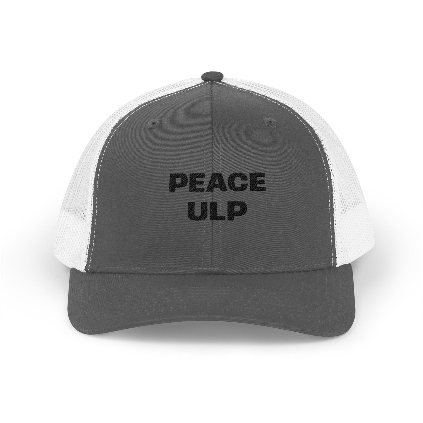 Peace ULP Trucker Cap - Vintage Grey Mesh Snapback Hat