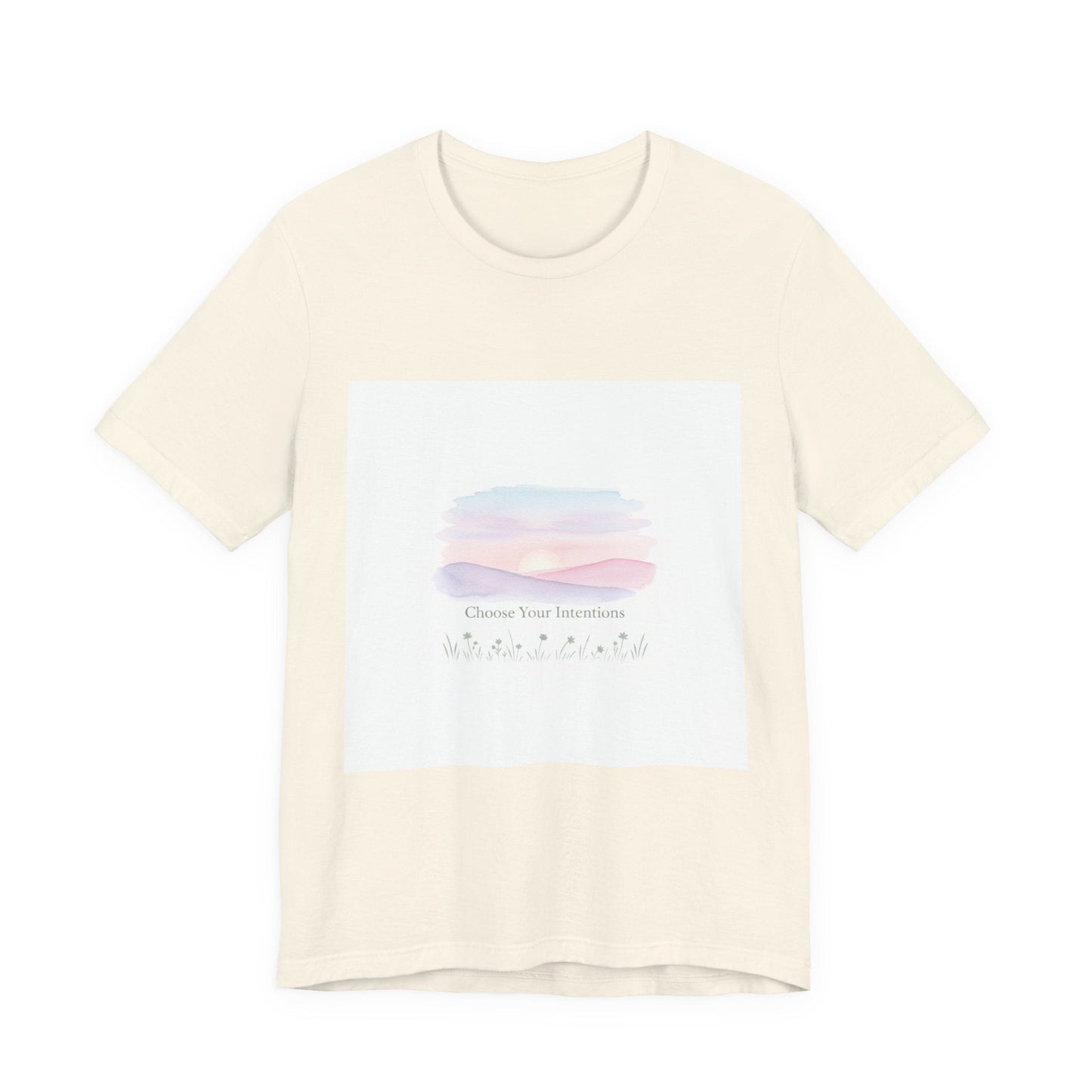 gentle intentions tee | mindful wellness pastel gradient
