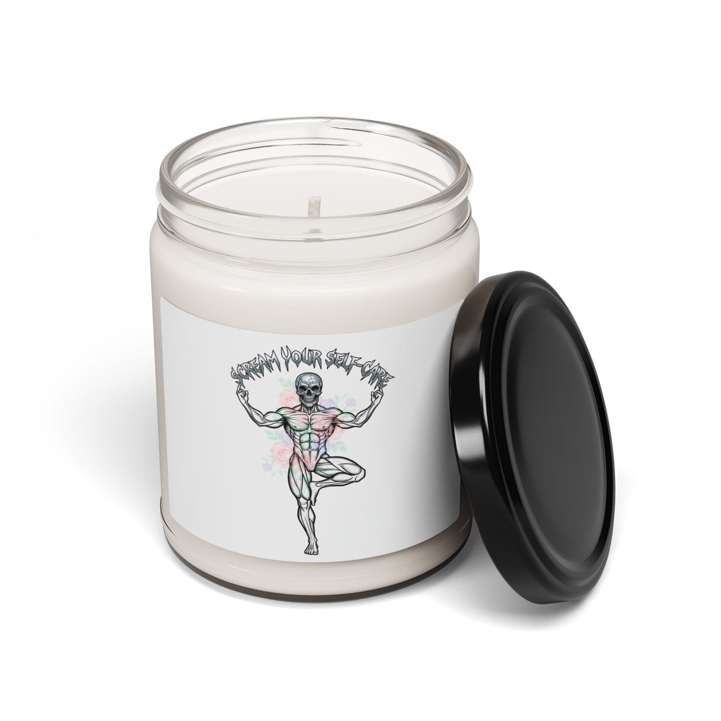 Hard Rock Self-Care Candle | Soy Candle, gothic wellness quote