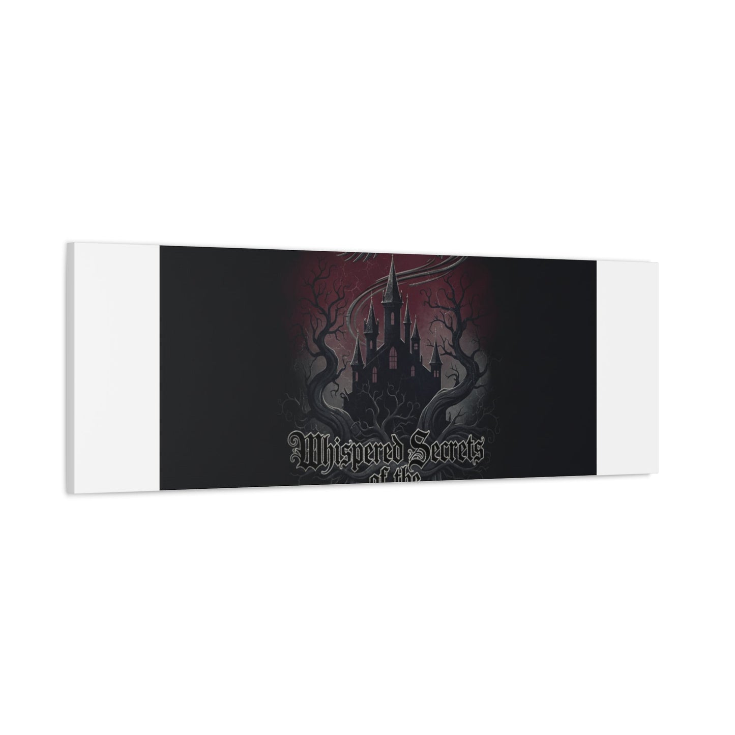 Whispered Secrets of the Shadows Castle Wall Art, Matte Canvas | Gothic Medieval Decor