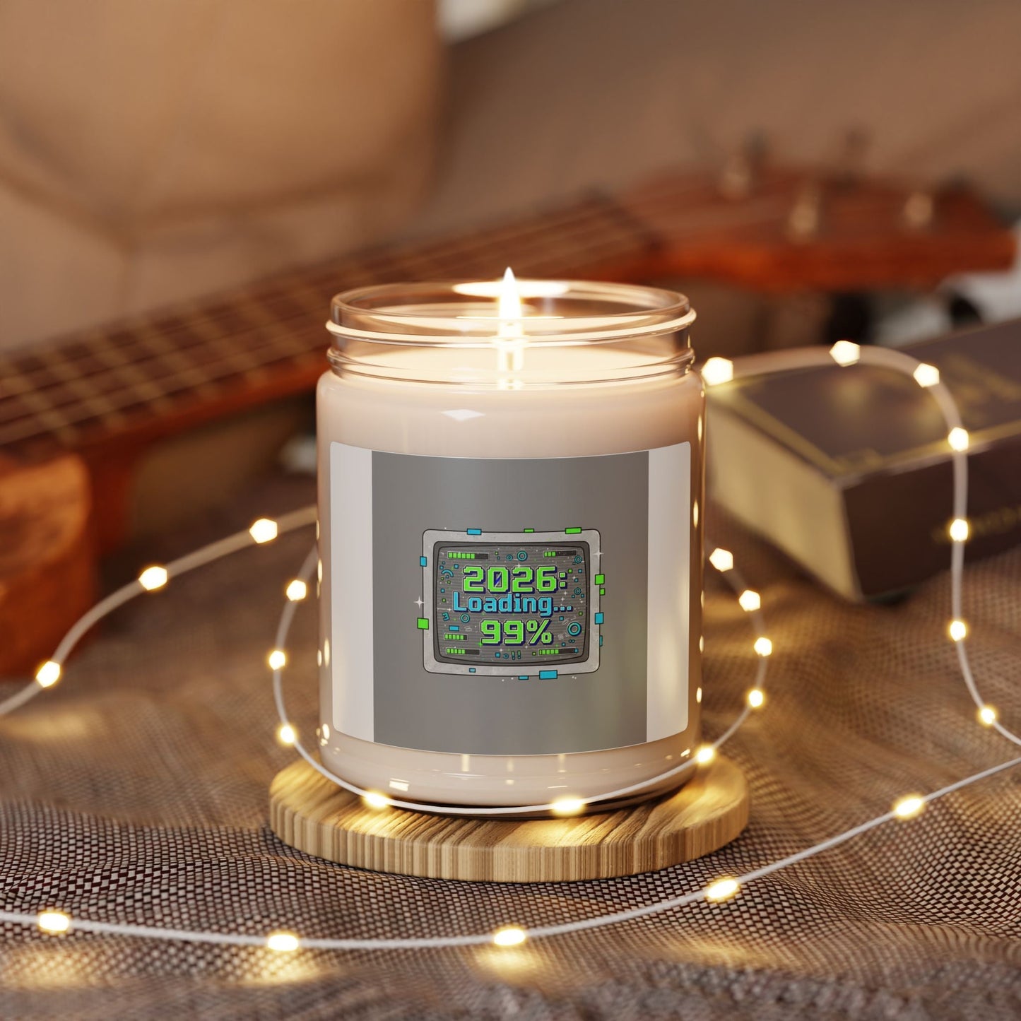 2026 Loading 99% Soy Candle | NYE countdown, Retro system UI