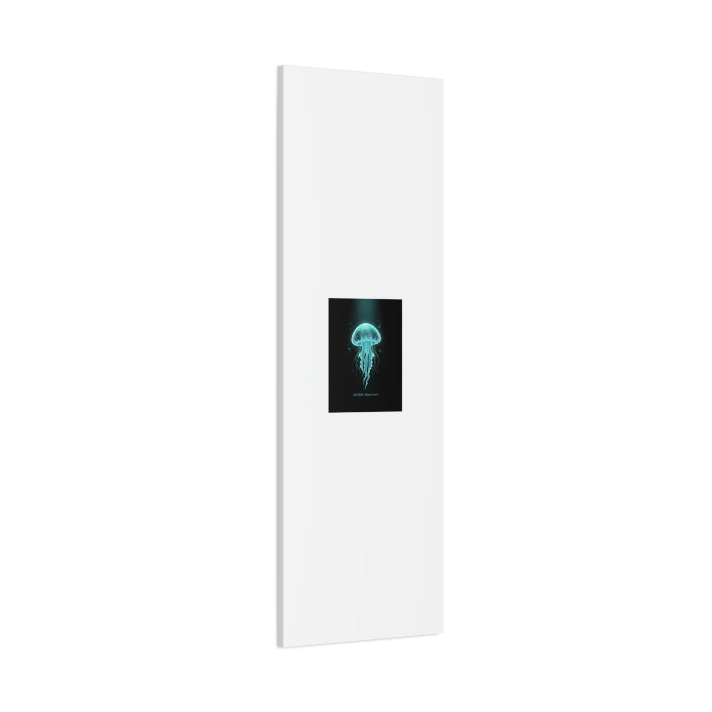 Bioluminescent Jellyfish Art Canvas | Deep Sea Aesthetic, Neon Glow