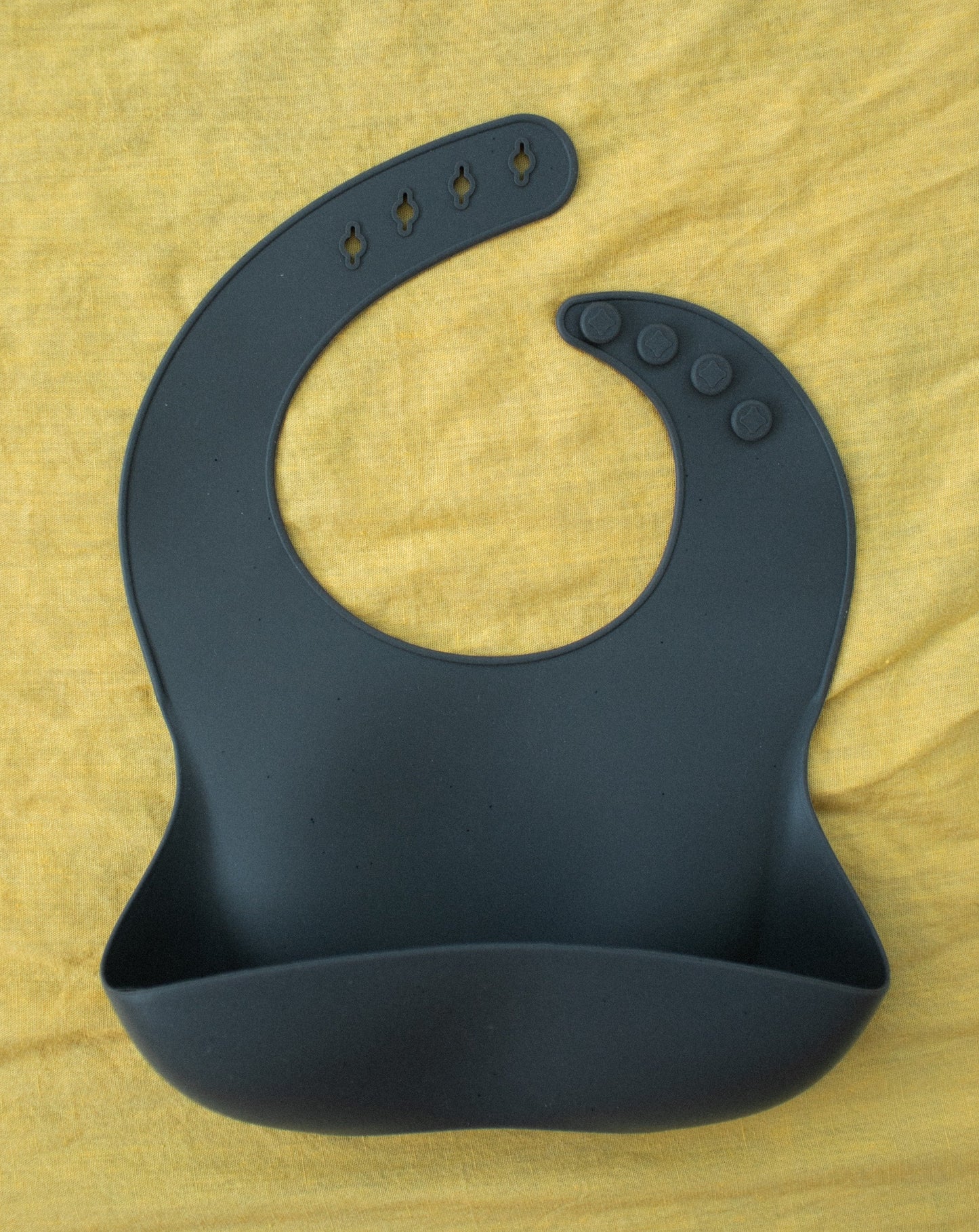 Bohemian Mama Littles Baby Silicone Bib - Speckled Dark Grey by Bohemian Mama