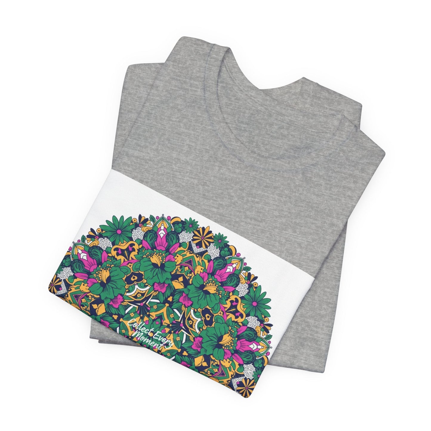Psychedelic Botanical Mandala Tee | Festival Graphic T-Shirt