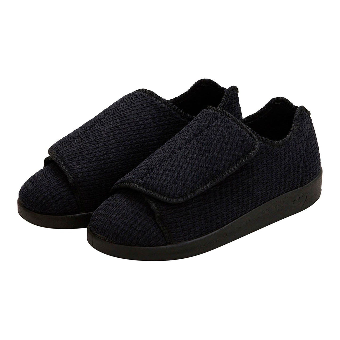 Silverts Slippers - Black, Size 7 / 2X-Wide