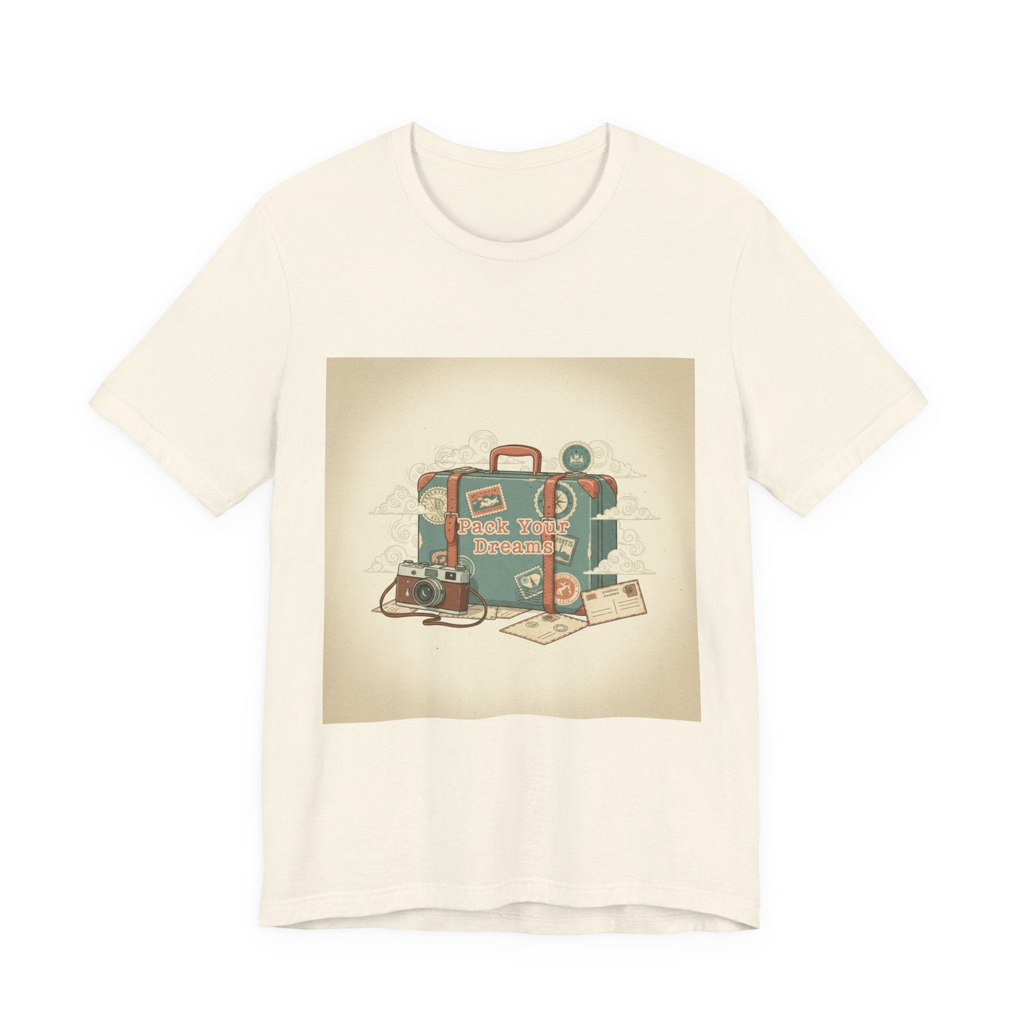 Retro Travel Postcard Tee | passport stamp, wanderlust design