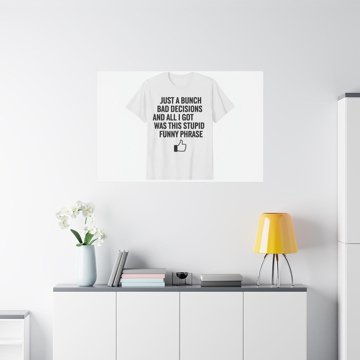 self-deprecating quote Canvas | sarcastic introvert wall art, anxiety humor