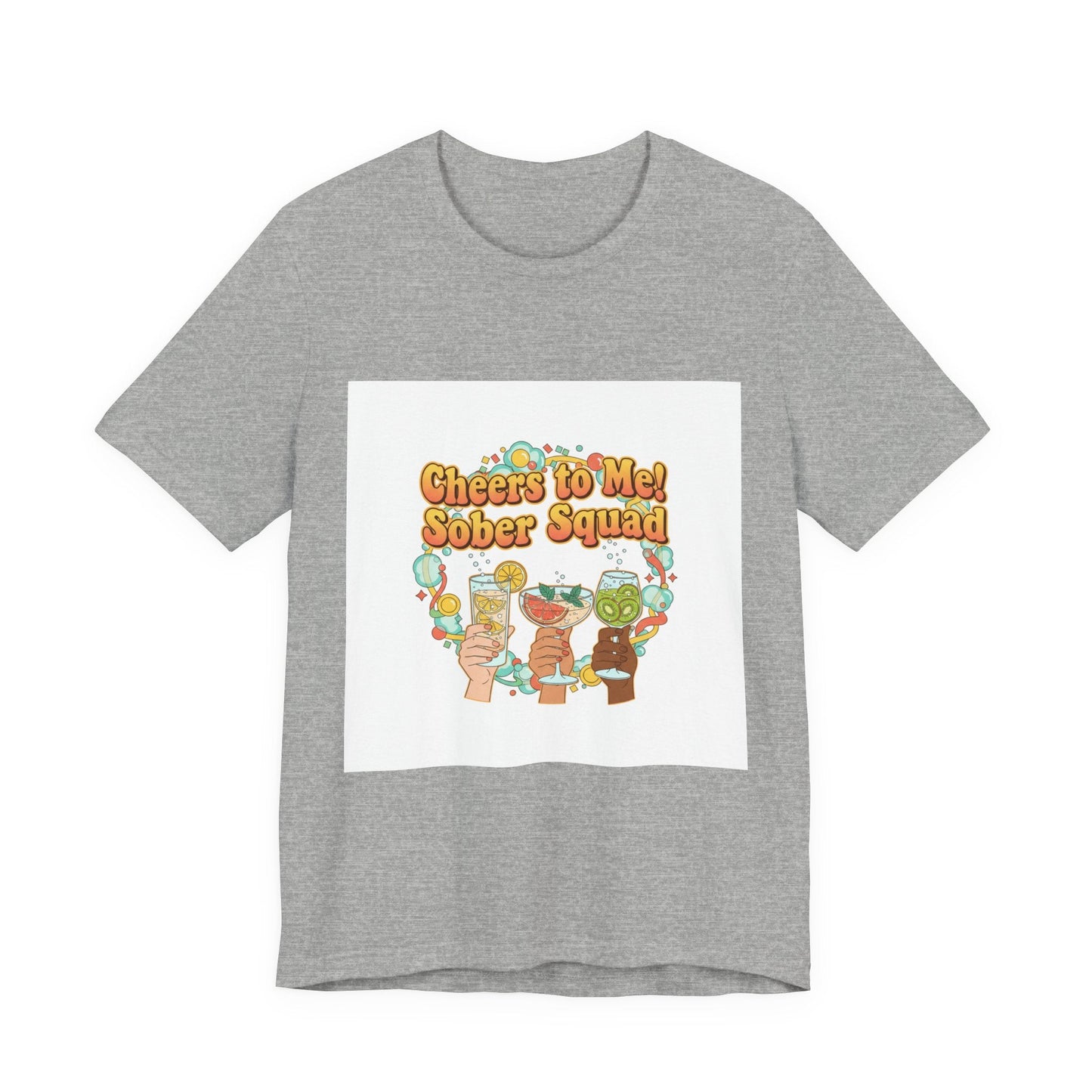 Cheers to Me Sober Squad Tee | Dry January Shirt, Sober Curious Mocktail
