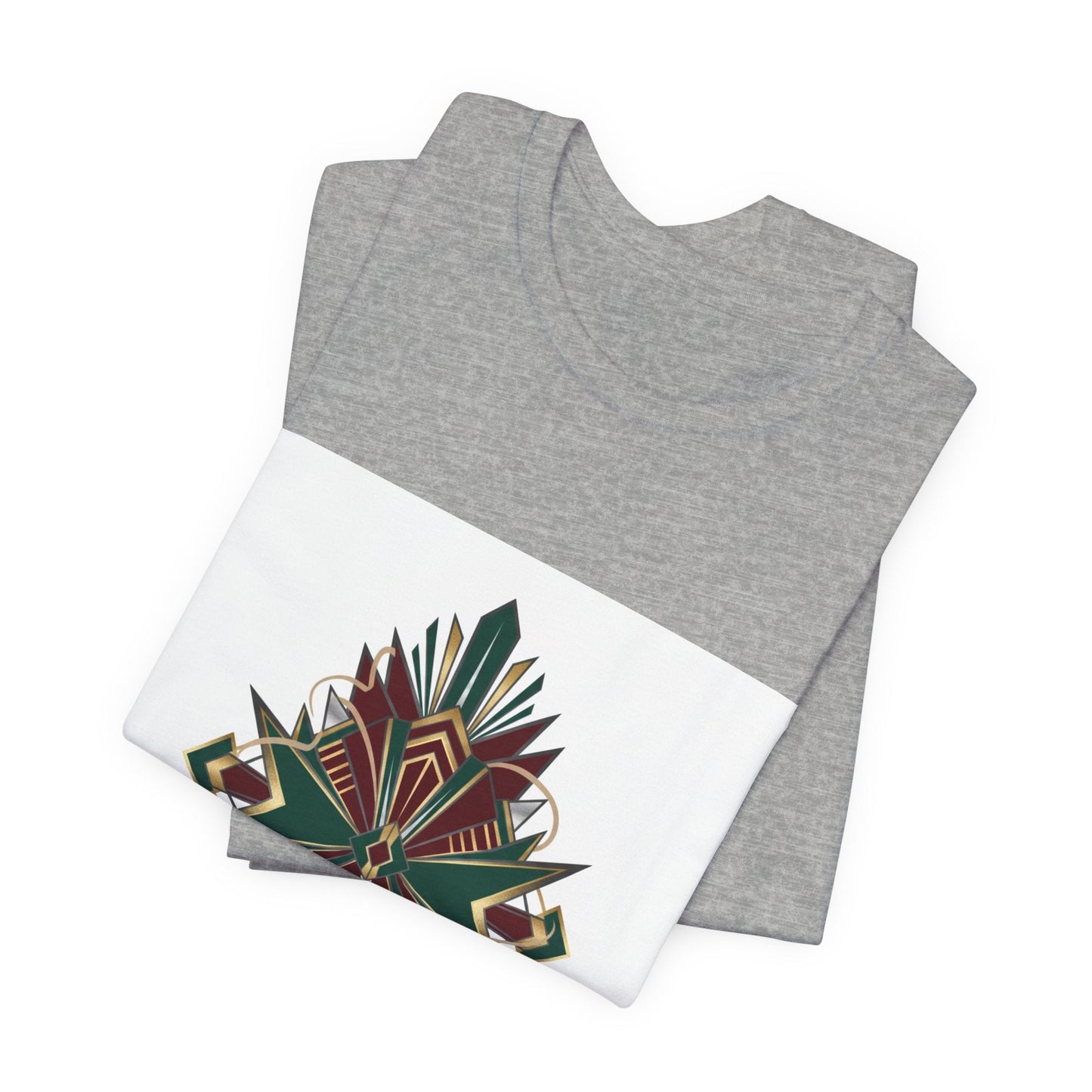 "Timeless Elegance" Art Deco Geometric T-Shirt | Vintage Luxury Graphic Tee