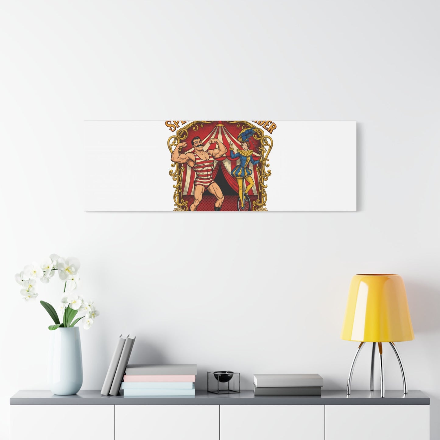 Spectacle of Wonder Circus Art Print, Canvas | Vintage Carnival Design