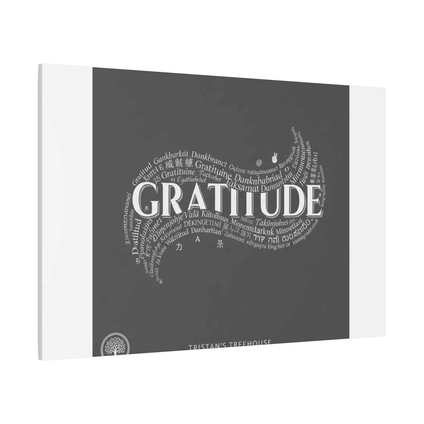 Gratitude Wall Art Matte Canvas | Tiny Treats, sweet uplifting print