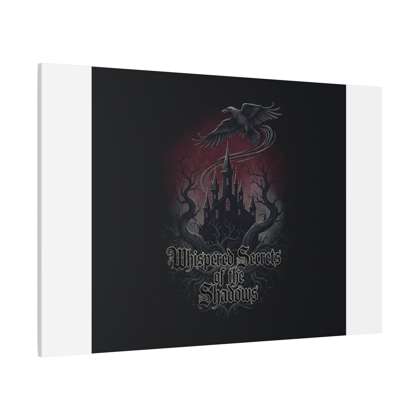 Whispered Secrets of the Shadows Castle Wall Art, Matte Canvas | Gothic Medieval Decor