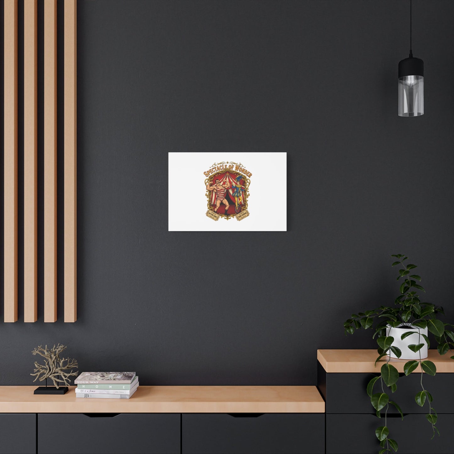 Spectacle of Wonder Circus Art Print, Canvas | Vintage Carnival Design
