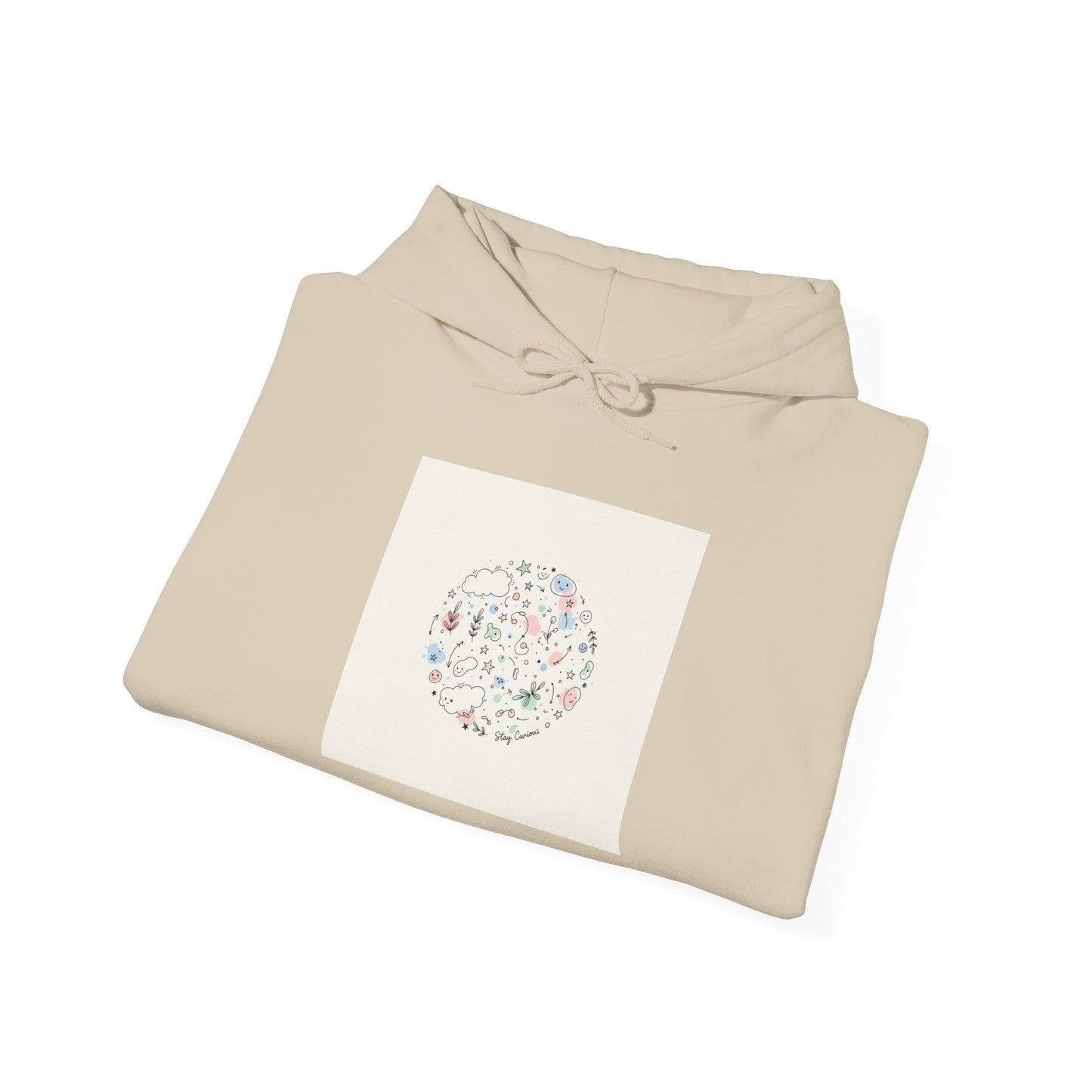 Minimal Hand-Drawn Doodle Circle Hoodie | Sketch Art, Line Drawing