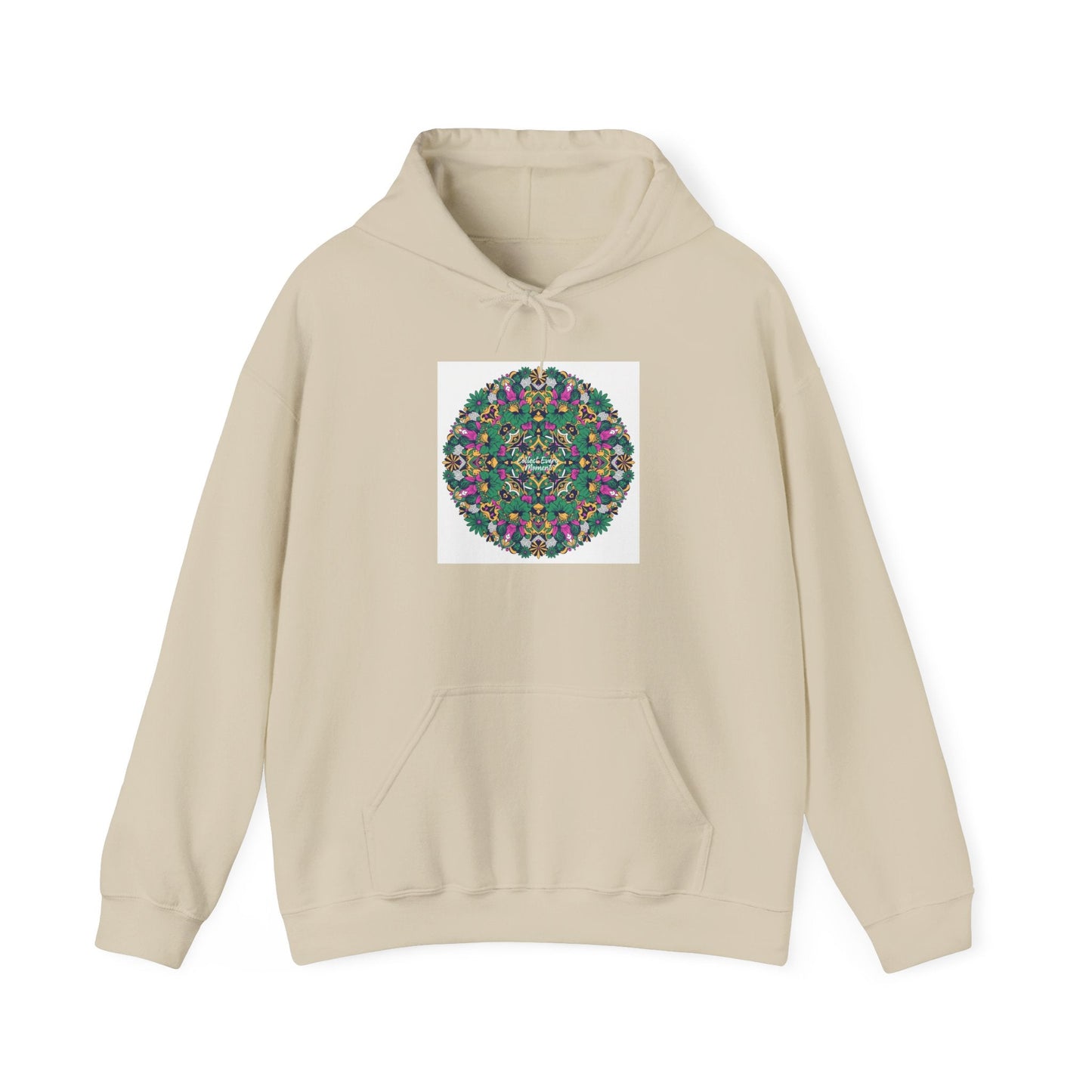 Psychedelic Botanical Mandala Hoodie | Festival Art Sweatshirt