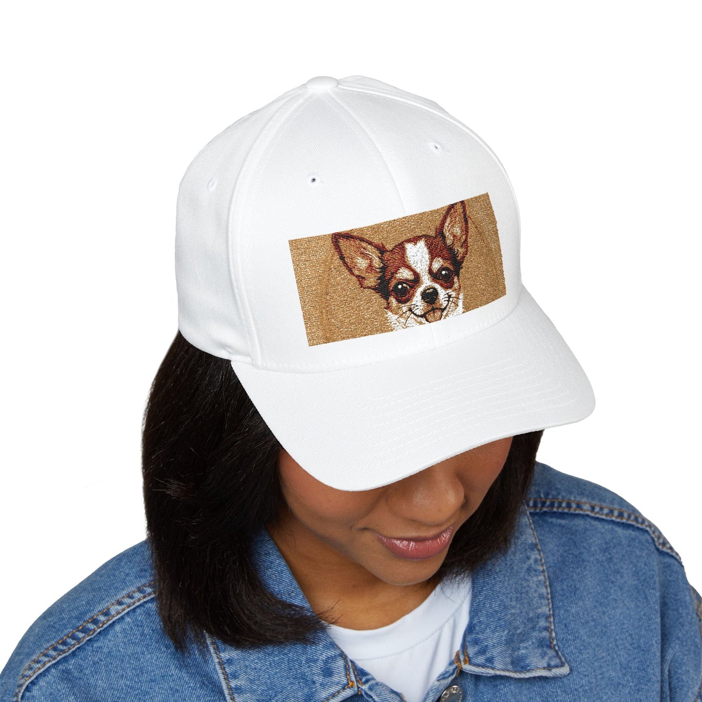 Chihuahua Embroidered Baseball Cap — Cute Dog Face Hat