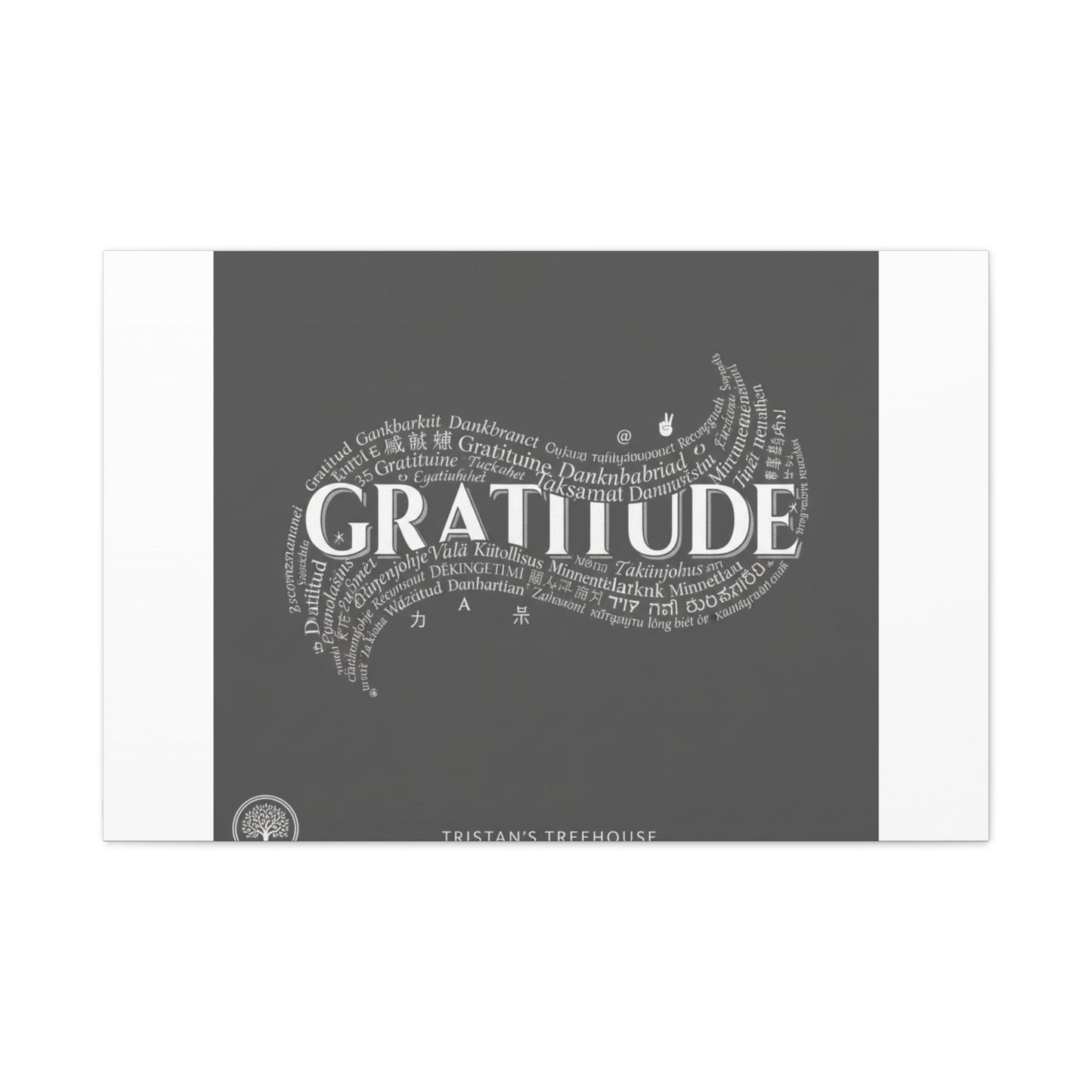 Gratitude Wall Art Matte Canvas | Tiny Treats, sweet uplifting print