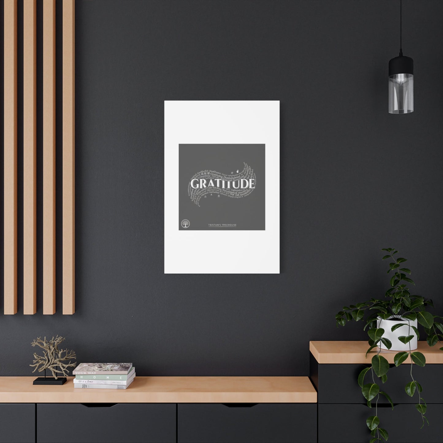 Gratitude Wall Art Matte Canvas | Tiny Treats, sweet uplifting print