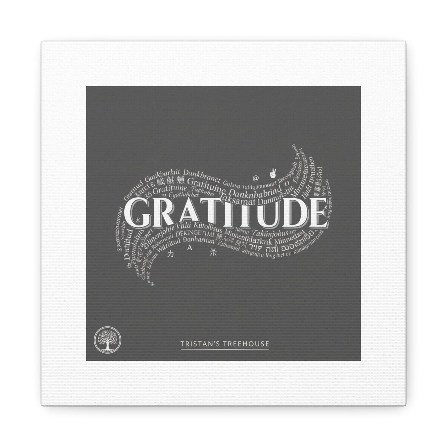 Gratitude Wall Art Matte Canvas | Tiny Treats, sweet uplifting print