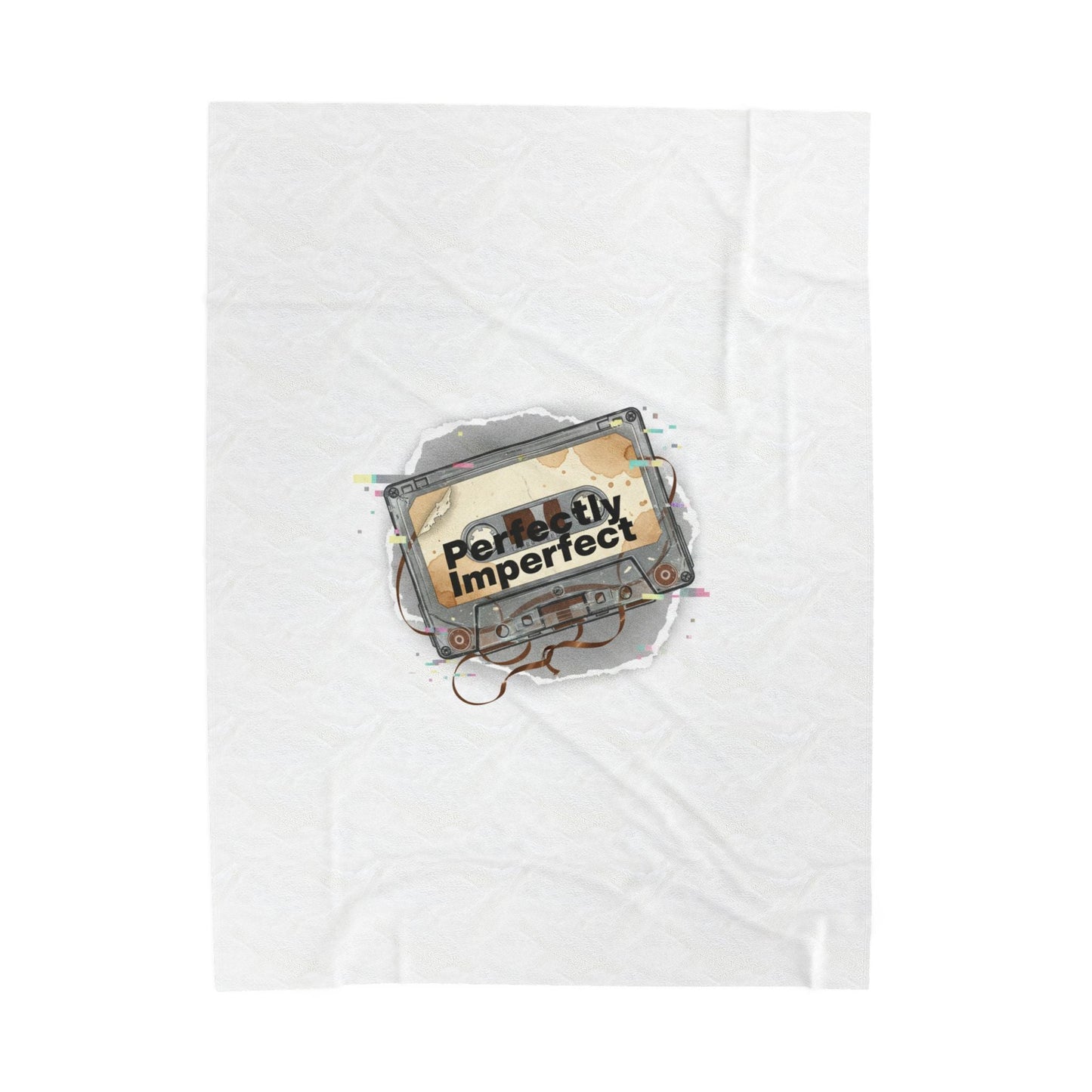 Perfectly Imperfect Cassette Glitch Blanket | Analog Error, VHS Static Nostalgia