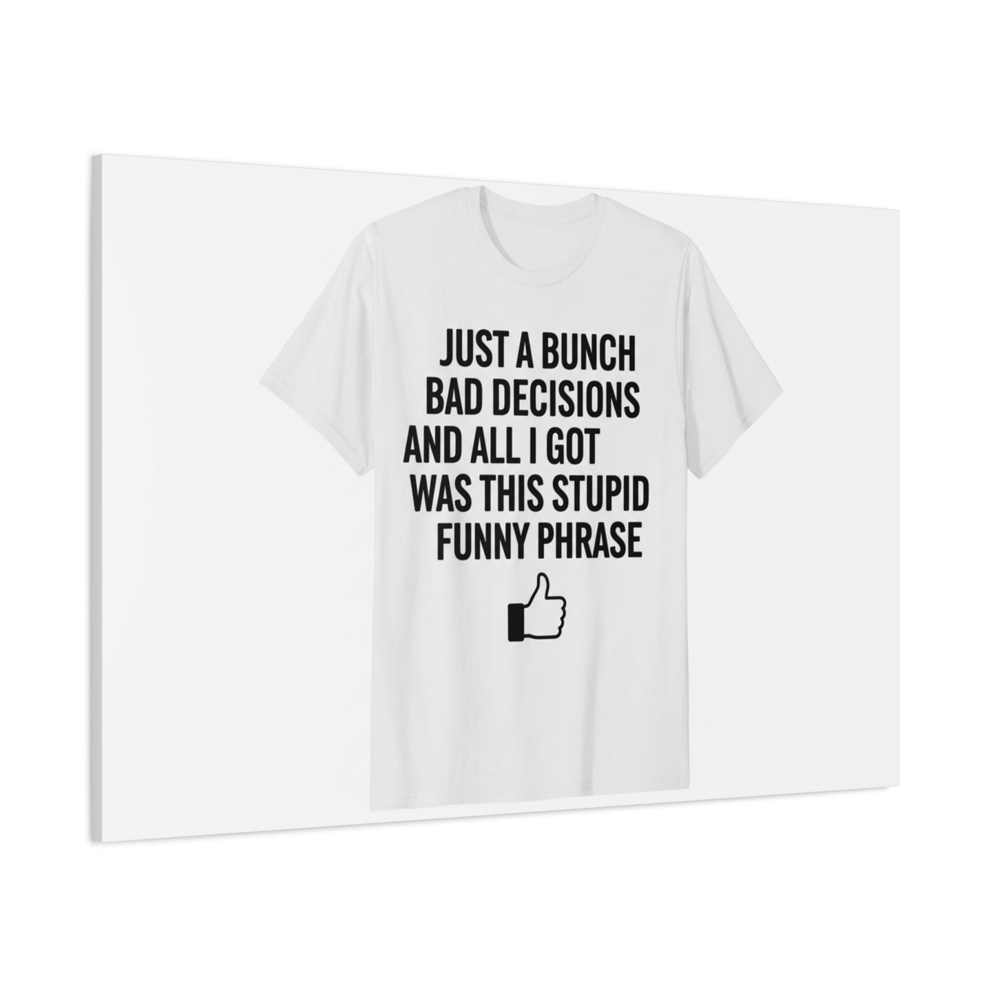 self-deprecating quote Canvas | sarcastic introvert wall art, anxiety humor