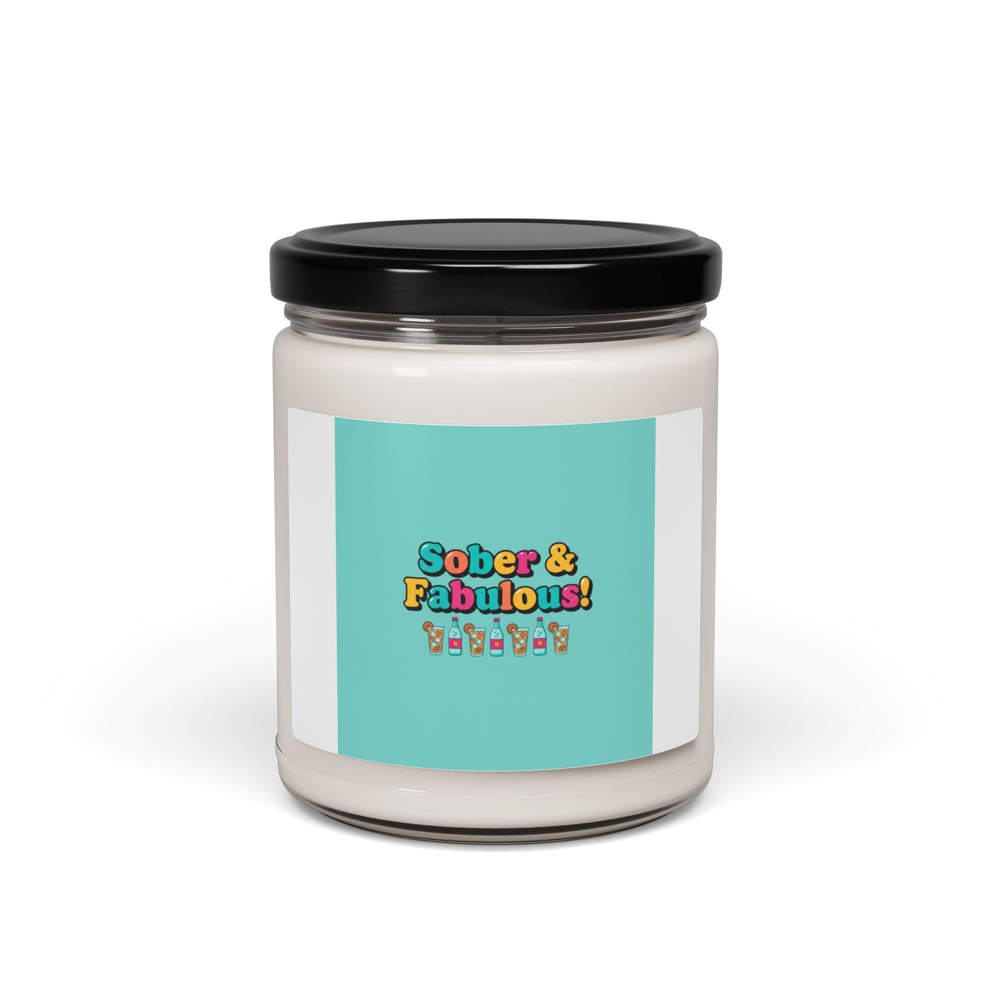 Sober & Fabulous Candle, Dry January mocktail trend soy candle