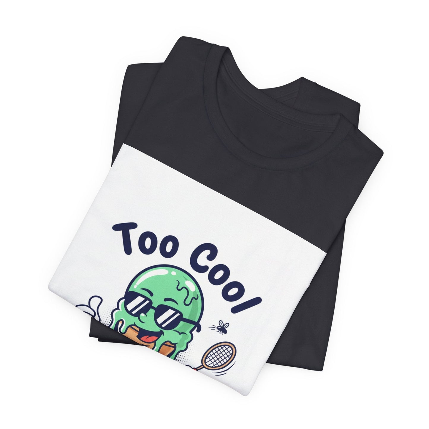 Too Cool Ice Cream Tee – 'Too Cool for the melldom.' Graphic Shirt