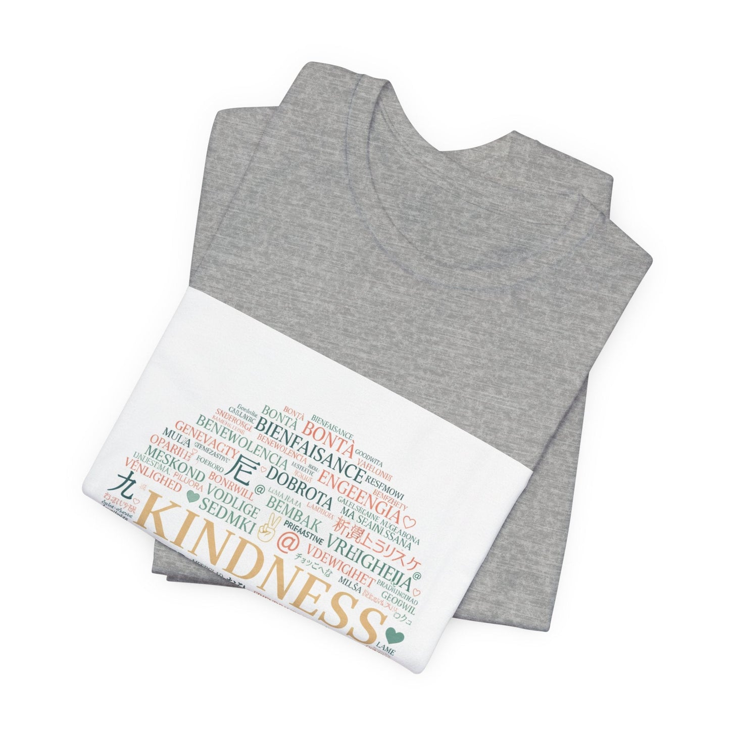 Kindness Word Cloud Tee | Fresh Start Minimalism, reset mode apparel
