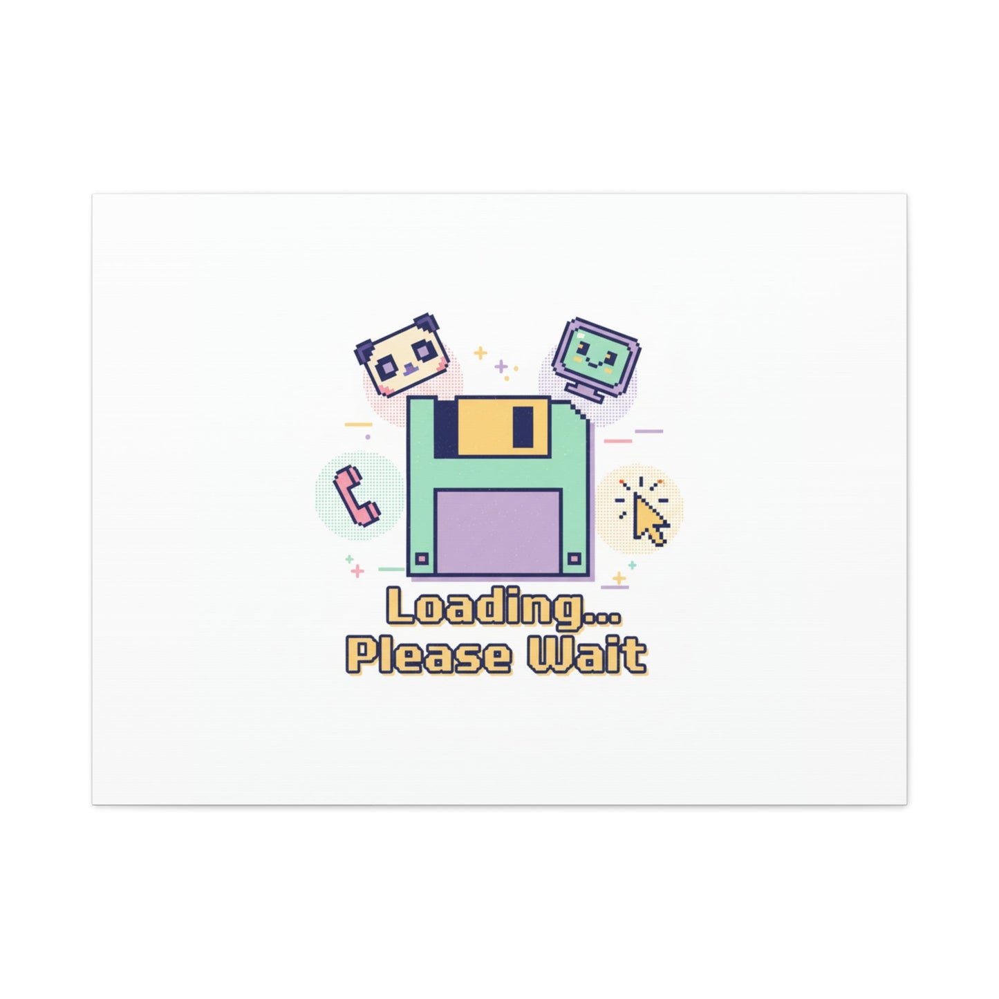 Loading Please Wait Canvas | Old Internet Aesthetic, 90s Web Nostalgia