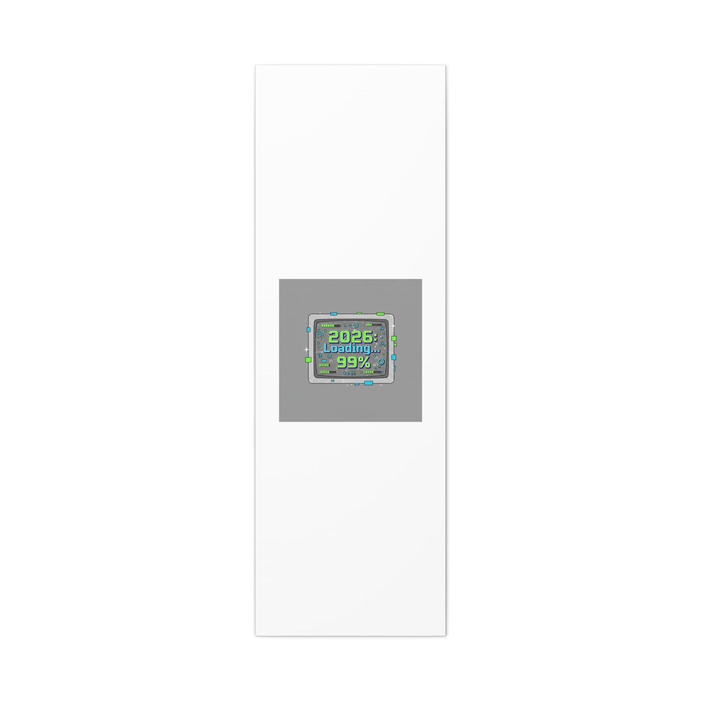 2026 Loading 99% Canvas | NYE countdown, retro system interface