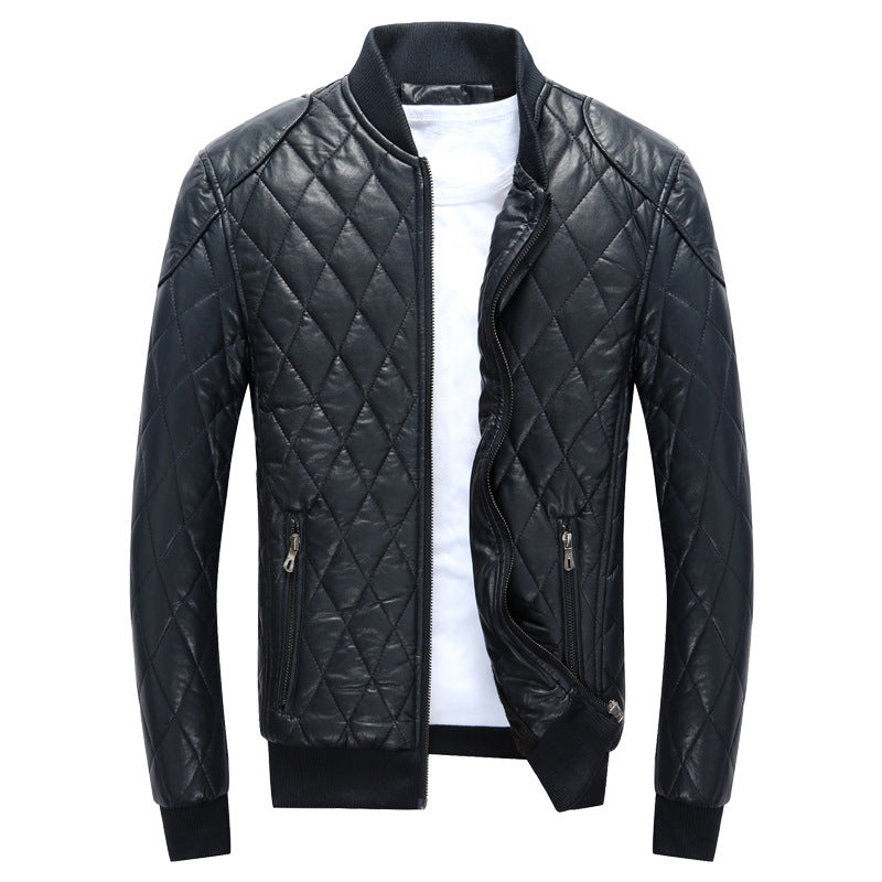 Men's winter plush suede jacket