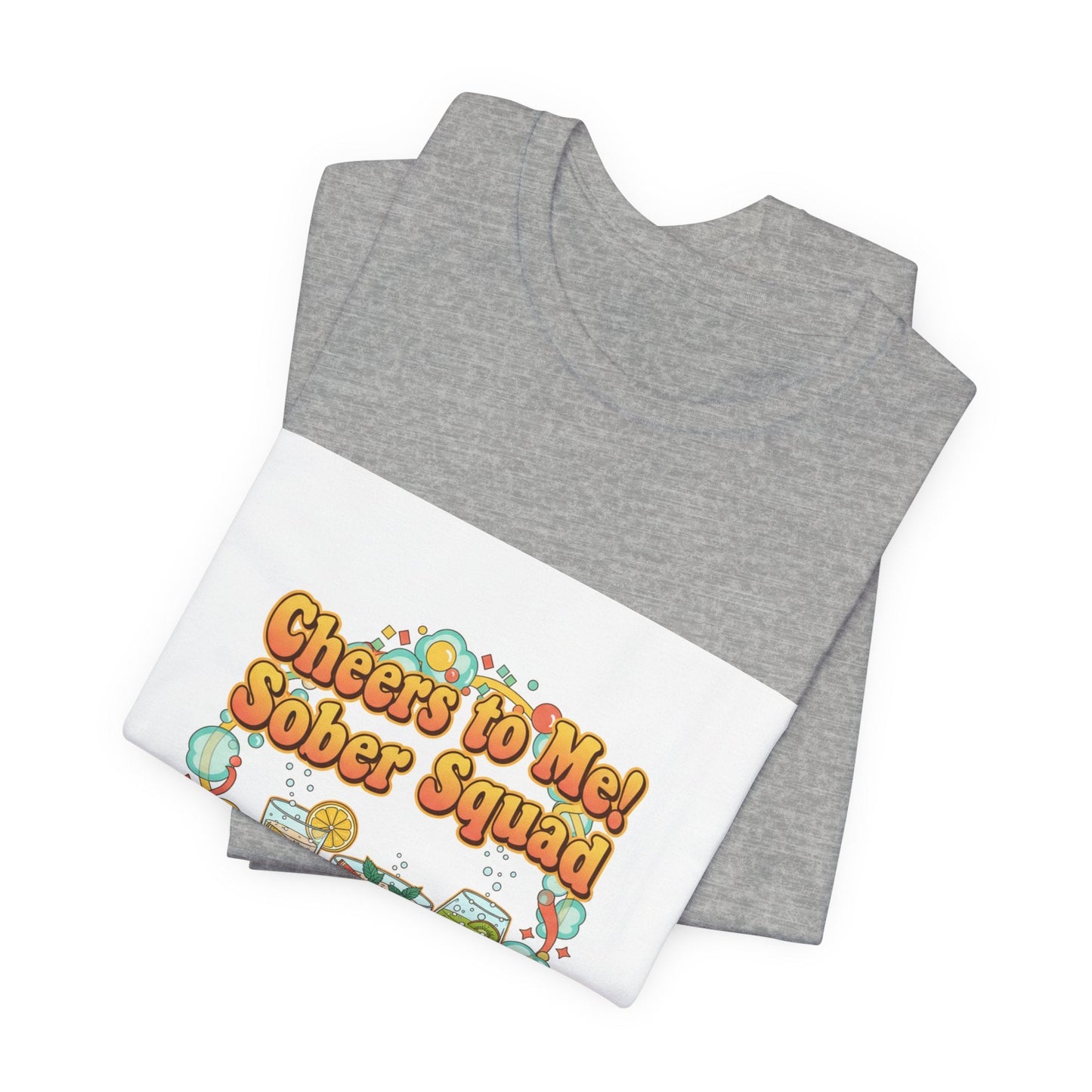 Cheers to Me Sober Squad Tee | Dry January Shirt, Sober Curious Mocktail
